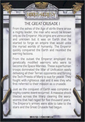 The Great Crusade I